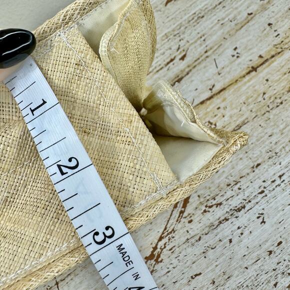 Boho Rattan Woven Pouch with Rainbow - Picture 9 of 10